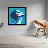 Abstract Man Home decoration Bricked Mosaic Portrait 16x16" — photo 2