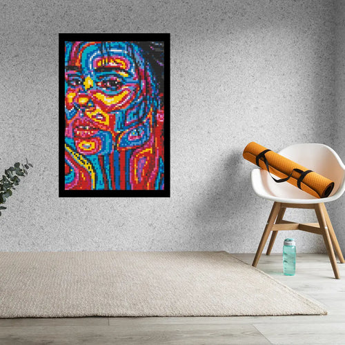 Abstract Women Bricked Mosaic Home Decor 20x30" Memobrick