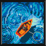 Boat Blue Ocean  Home Decor Bricked Mosaic Portrait 20x20 — photo 1