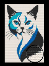 Cat Abstract Bricked Mosaic Home Decor 20x30" — photo 1