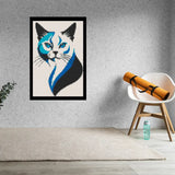 Cat Abstract Bricked Mosaic Home Decor 20x30" — photo 2