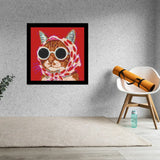 Cat with Sunglasses Home Decor Bricked Mosaic Portrait 20x20 — photo 2