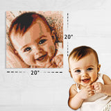Custom Bricked Mosaic Portrait 20×20" — photo 2