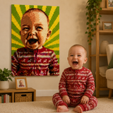 Custom Bricked Mosaic Portrait 20x30" — photo 1