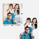 Custom Bricked Mosaic Portrait 50x60" — photo 3