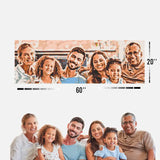 Custom Bricked Mosaic Portrait 60x20" — photo 1