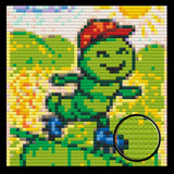 Cute Caterpillar Home decoration Bricked Mosaic Portrait 16x16" — photo 1