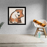 Cute Curios Cat Home decoration Bricked Mosaic Portrait 16x16" — photo 2