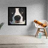 Doggy Eyes Home decoration Bricked Mosaic Portrait 16x16" — photo 2