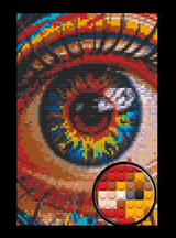 Eye Abstract Bricked Mosaic Home Decor 20x30" — photo 1