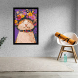 Flower Cat Bricked Mosaic Home Decor 20x30" — photo 2
