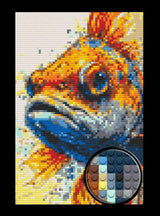 Goldfish Abstract Bricked Mosaic Home Decor 20x30" — photo 1