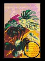 House Plant Bricked Mosaic Home Decor 20x30" — photo 1