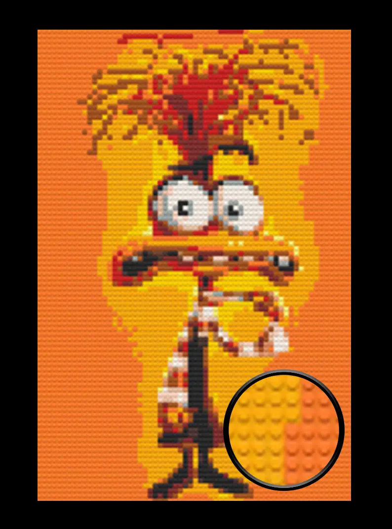 Inside Out Anxiety Bricked Mosaic Home Decor 20x30" Memobrick