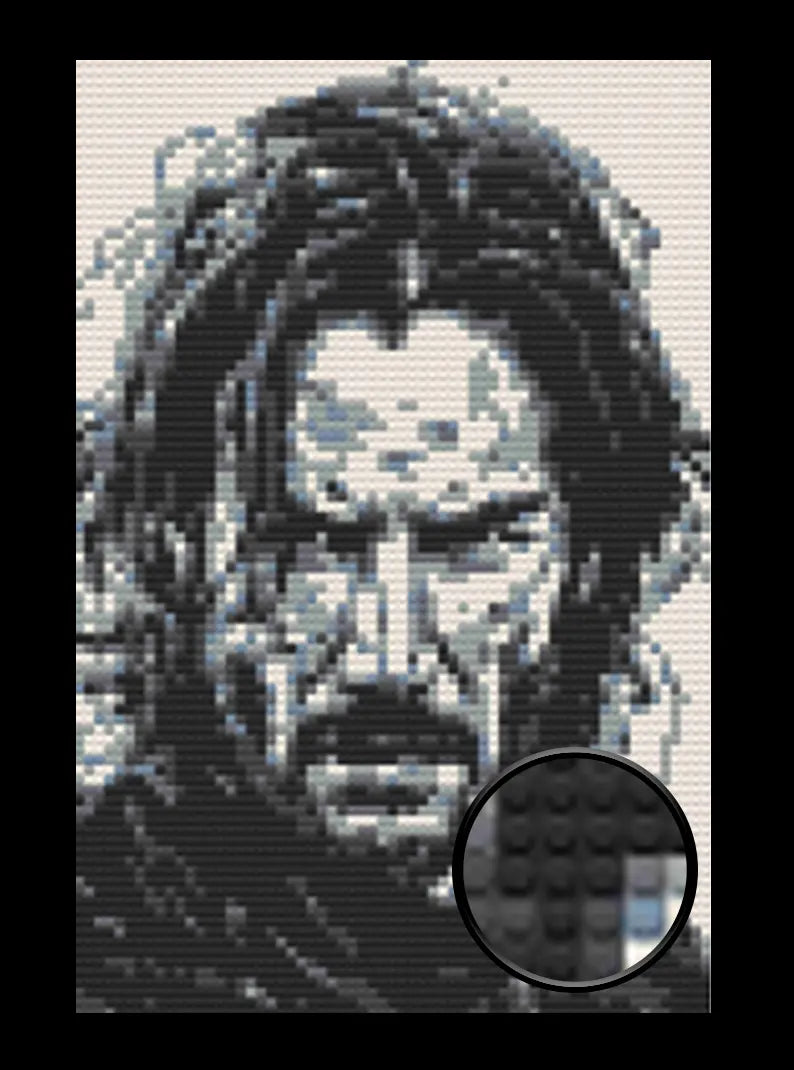 John Wick Bricked Mosaic Home Decor 20x30" Memobrick