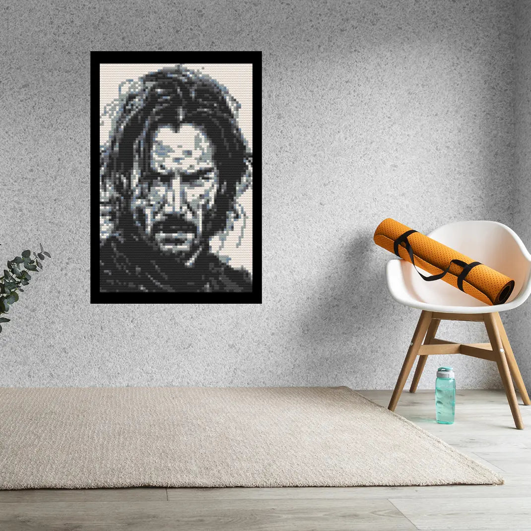 John Wick Bricked Mosaic Home Decor 20x30" Memobrick