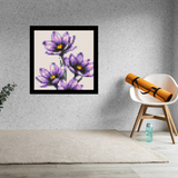 Lavender Flower Home decoration Bricked Mosaic Portrait 16x16" — photo 2