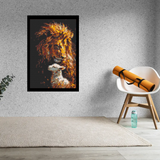 Lion and Lamb Bricked Mosaic Home Decor 20x30" — photo 2