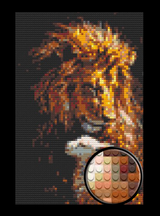 Lion and Lamb Bricked Mosaic Home Decor 20x30" — photo 1