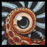 Octopus Eye  Home Decor Bricked Mosaic Portrait 20x20 — photo 1