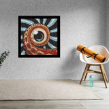 Octopus Eye  Home Decor Bricked Mosaic Portrait 20x20 — photo 2