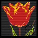Rose Home decoration Bricked Mosaic Portrait 16x16" — photo 1