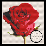 Rose Home decoration Bricked Mosaic Portrait 16x16" — photo 1