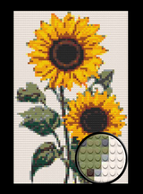 Sunflower Bricked Mosaic Home Decor 20x30" — photo 1