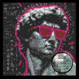 Swag Greek Statue  Home Decor Bricked Mosaic Portrait 20x20 — photo 1
