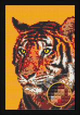 TIGER BRICKED MOSAIC PORTRAIT 20X30 — photo 1