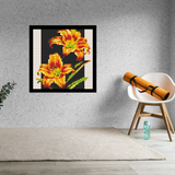 Tiger Lily Home decoration Bricked Mosaic Portrait 16x16" — photo 2