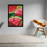 Watermelon Bricked Mosaic Home Decor 20x30" — photo 2