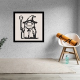 Wizard Frog Home decoration Bricked Mosaic Portrait 16x16" — photo 2