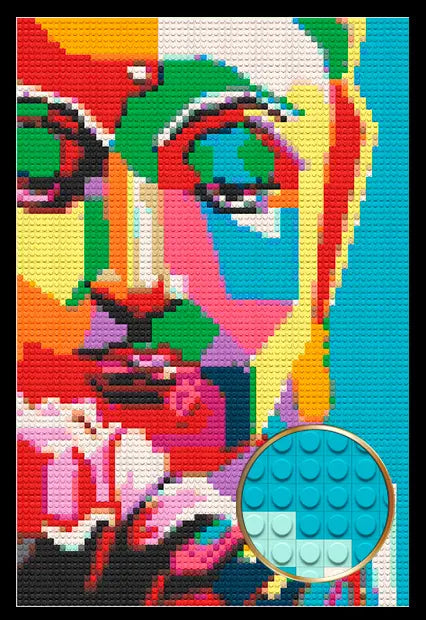 Bricked Mosaic 20x30" BUDHA ART - Memobrick
