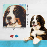 Custom Bricked Mosaic Portrait 16x16" — photo 6