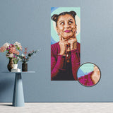 Custom Bricked Mosaic Portrait 20x50" — photo 3