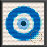 Eye on you Home decoration Bricked Mosaic Portrait 10x10" — photo 1